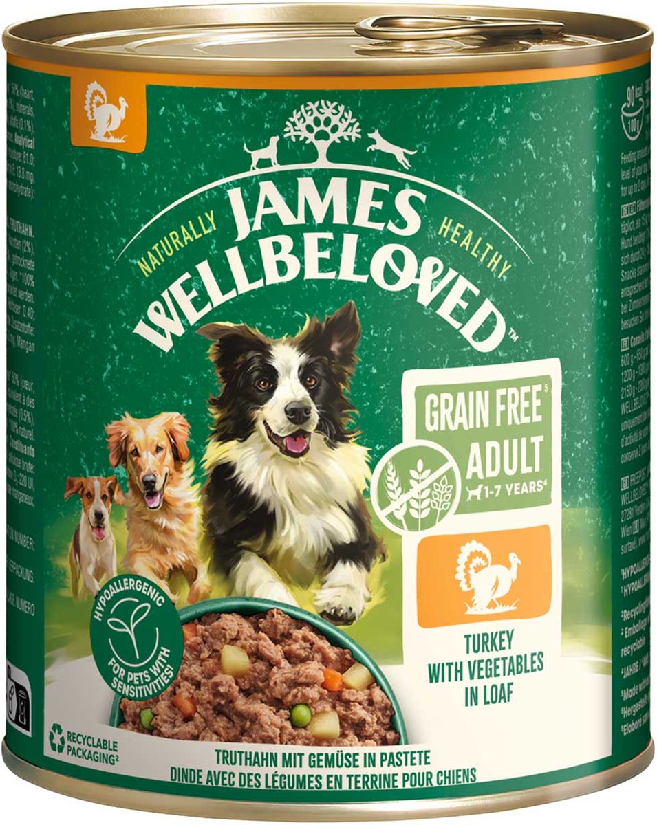 JAMES WELLBELOVED Adult Truthahn Pastete 6x800 g