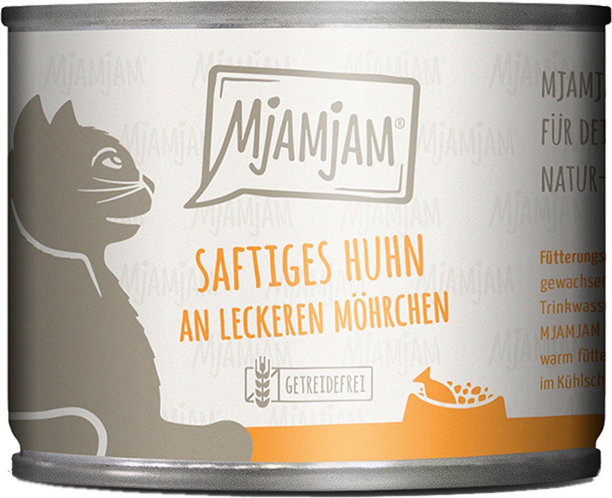 MjAMjAM saftiges Huhn an leckeren Möhrchen 24x200g