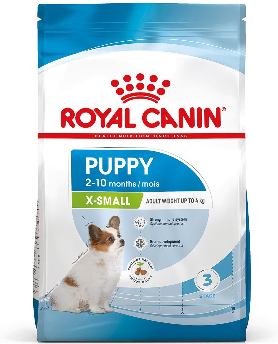 ROYAL CANIN X-SMALL Puppy Trockenfutter für Welpen sehr kleiner Hunderassen 2x3kg