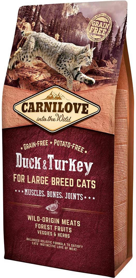 Carnilove Cat Adult Large Breed - Duck & Turkey 6kg