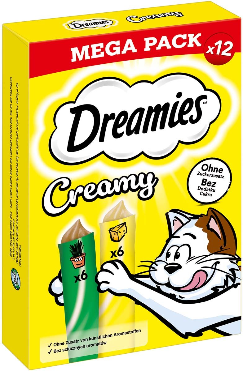 Thumbnail - DREAMIES™ CREAMY MP Katzenminze & Käse 12x10g