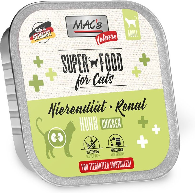 MAC's Cat Vetcare Huhn Nierendiät 32x100g