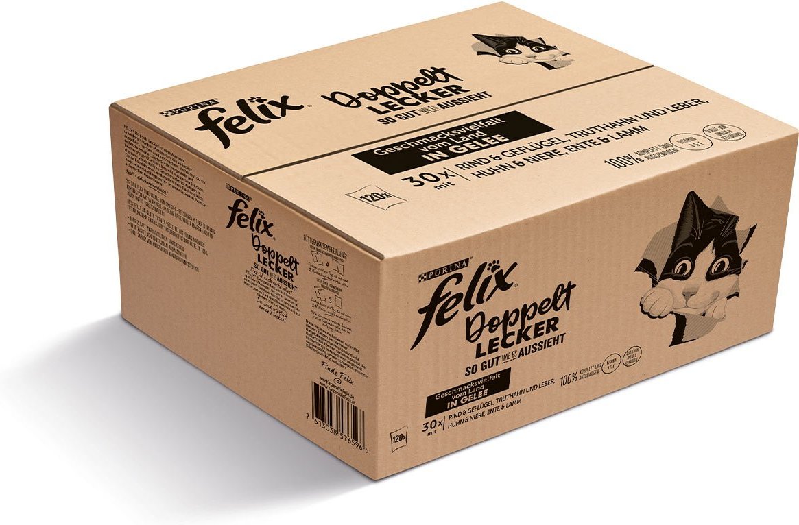 FELIX Doppelt Lecker in Gelee Geschmacksvielfalt vom Land 120x85g