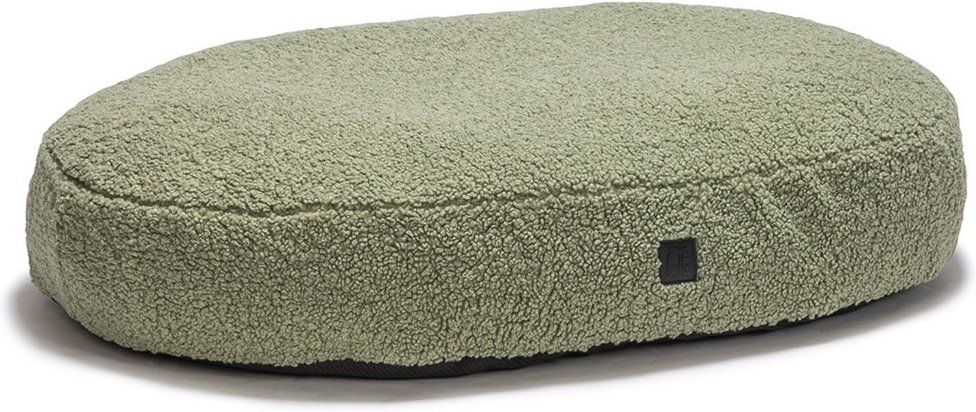 Designed by Lotte Hundekissen YNDIS oval grün 100x70x15cm