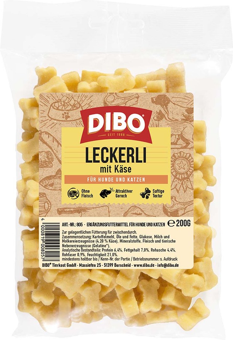 DIBO Leckerli mit Käse 200g