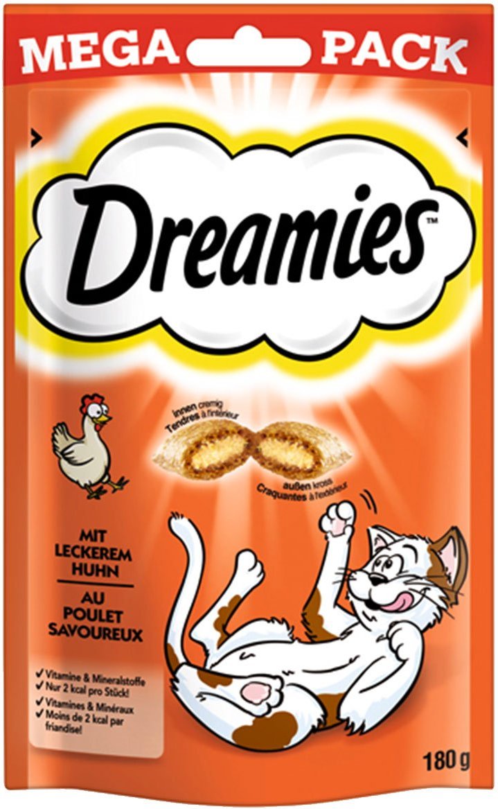 Dreamies Katzensnack Mega Pack mit Huhn 180g