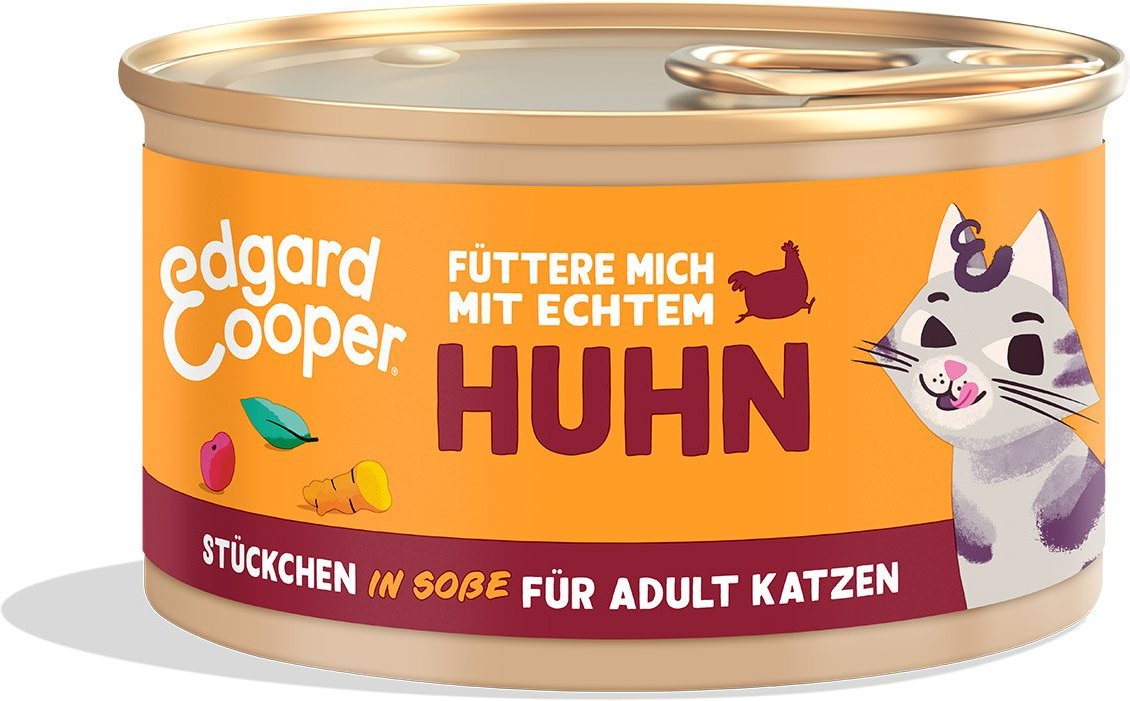 Edgard & Cooper Stückchen in Soße Freilaufhuhn 18x85g