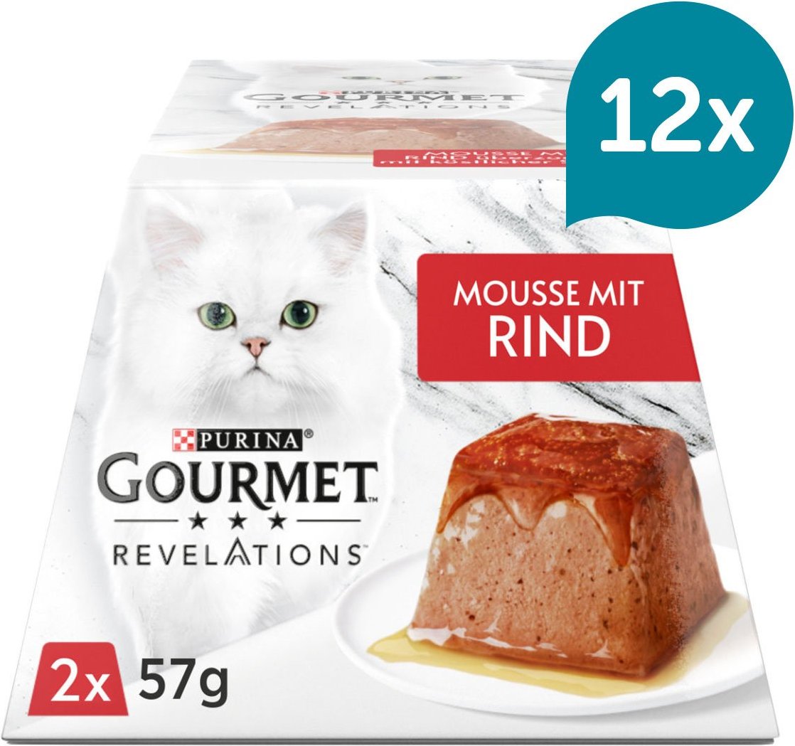 GOURMET Revelations Mousse in Sauce mit Rind 12x2x57g