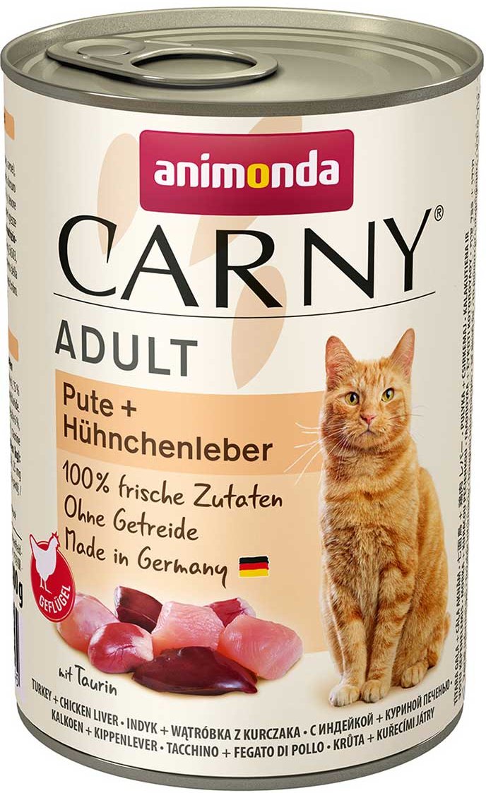 animonda Carny Adult Pute + Hühnchenleber 24x400g
