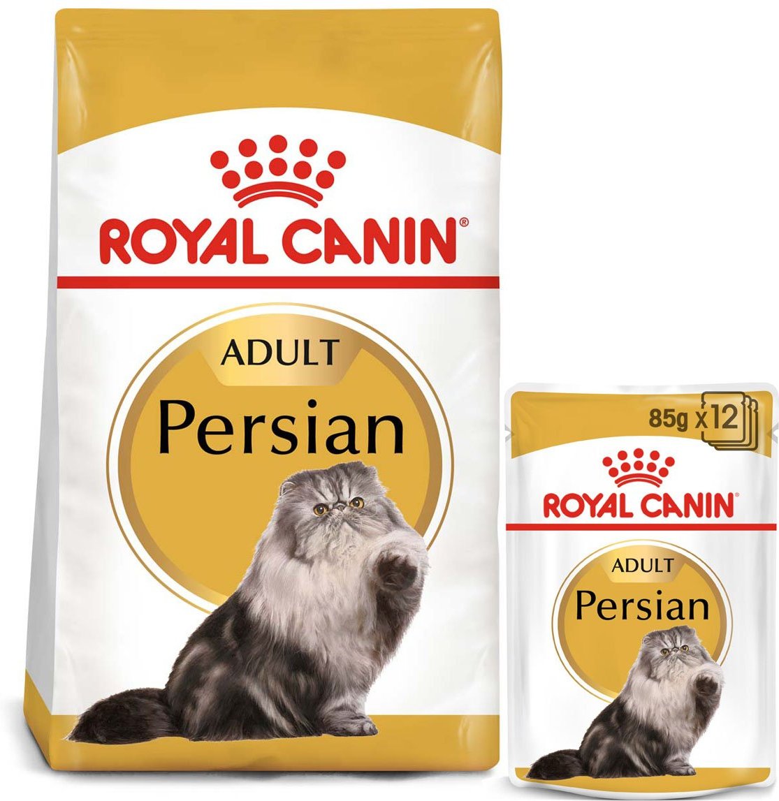 ROYAL CANIN ADULT Persian Trockenfutter 10kg + Nassfutter 48x85g