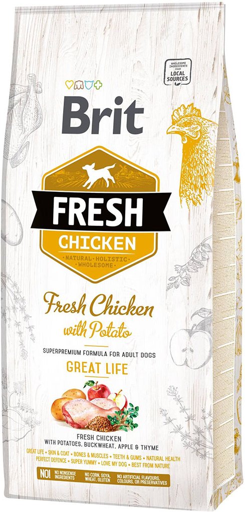 Brit Fresh Dog - Adult - Chicken - Great Life 12kg