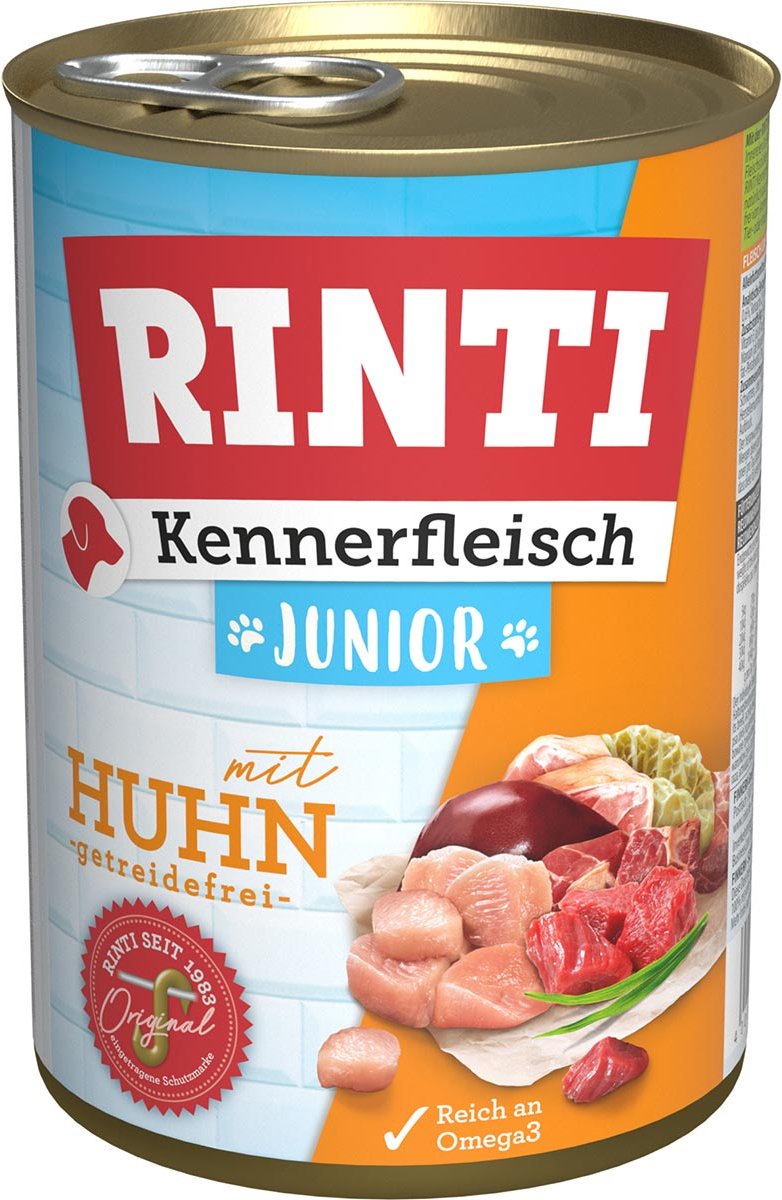 Rinti Kennerfleisch Junior mit Huhn 12x400g