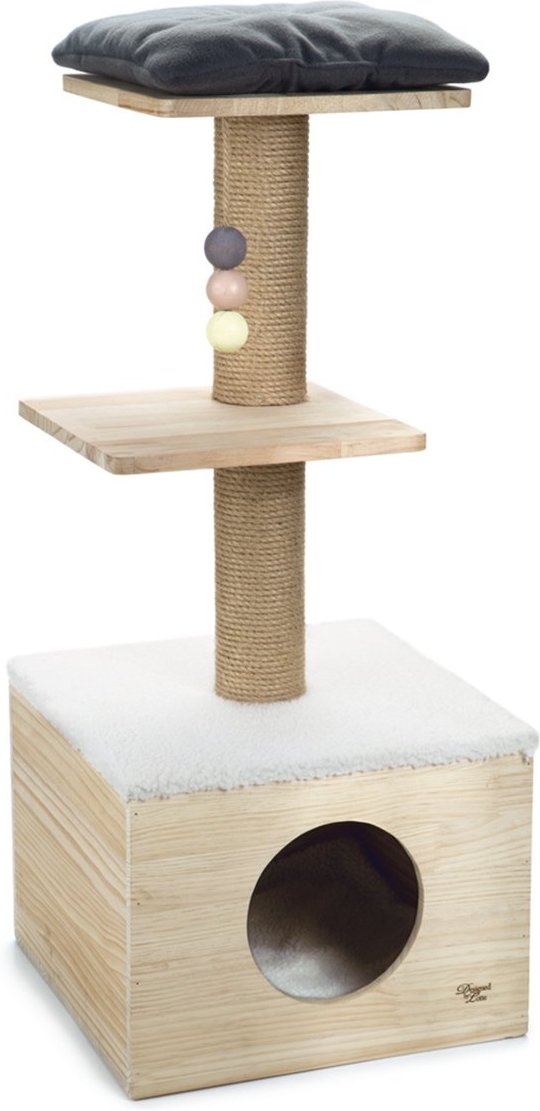 Designed by Lotte Holz Kratzbaum Kamina