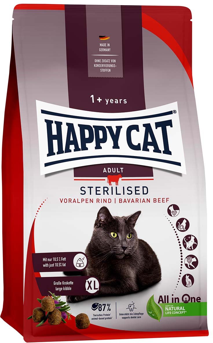 Happy Cat Sterilised Adult Voralpen Rind 2x10kg