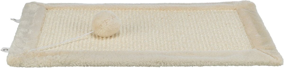 Trixie Kratzmatte mit Plüschrand natur braun 55 x 35 x 6 cm