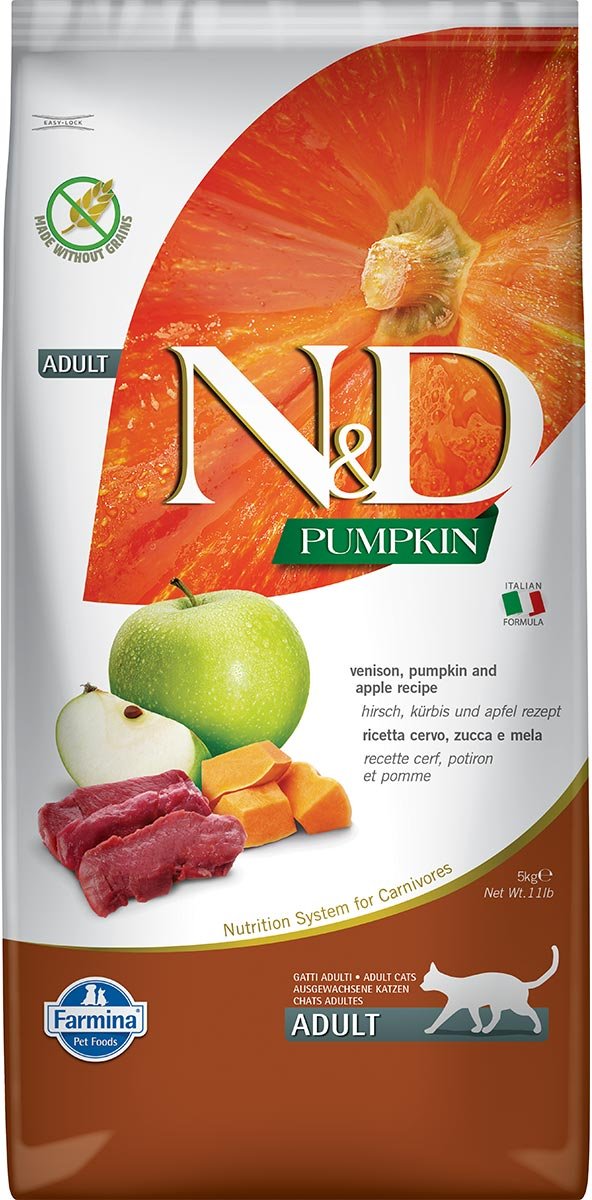 N&D Cat Pumpkin Adult mit Hirsch, Kürbis & Apfel 5kg