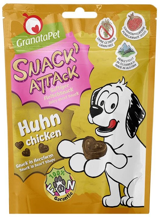GranataPet Snack`Attack Huhn 4x100g