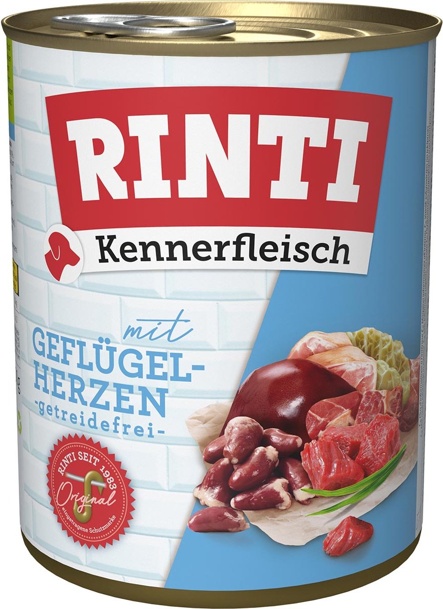 Rinti Kennerfleisch Geflügelherzen 24x800g