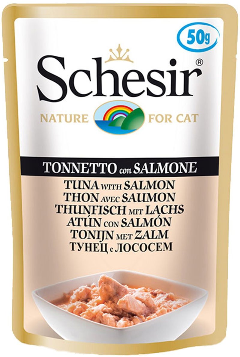 Schesir Cat Thunfisch mit Lachs 30x50g