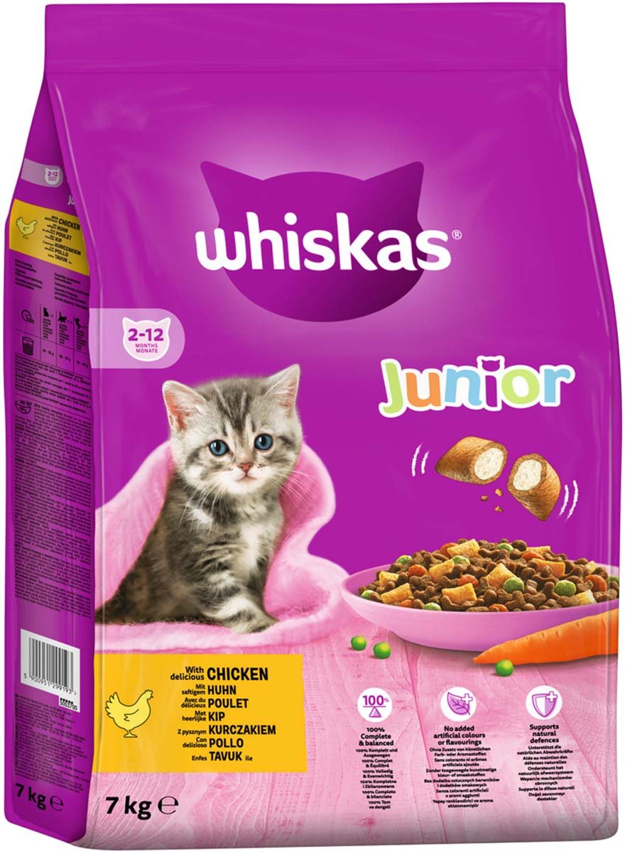 Whiskas Junior mit Huhn 7kg