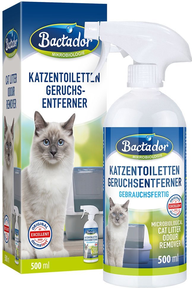 Bactador Katzentoiletten - Geruchsentferner Spray 500ml