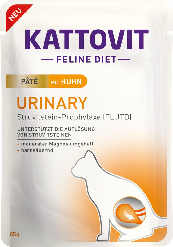 Kattovit Urinary Paté mit Huhn 10x85g