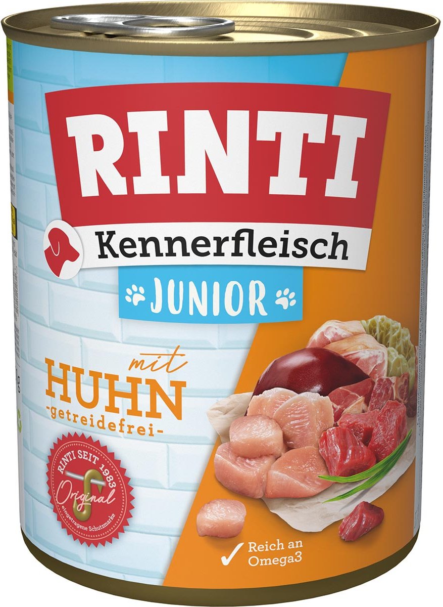 Rinti Kennerfleisch Junior mit Huhn 12x800g