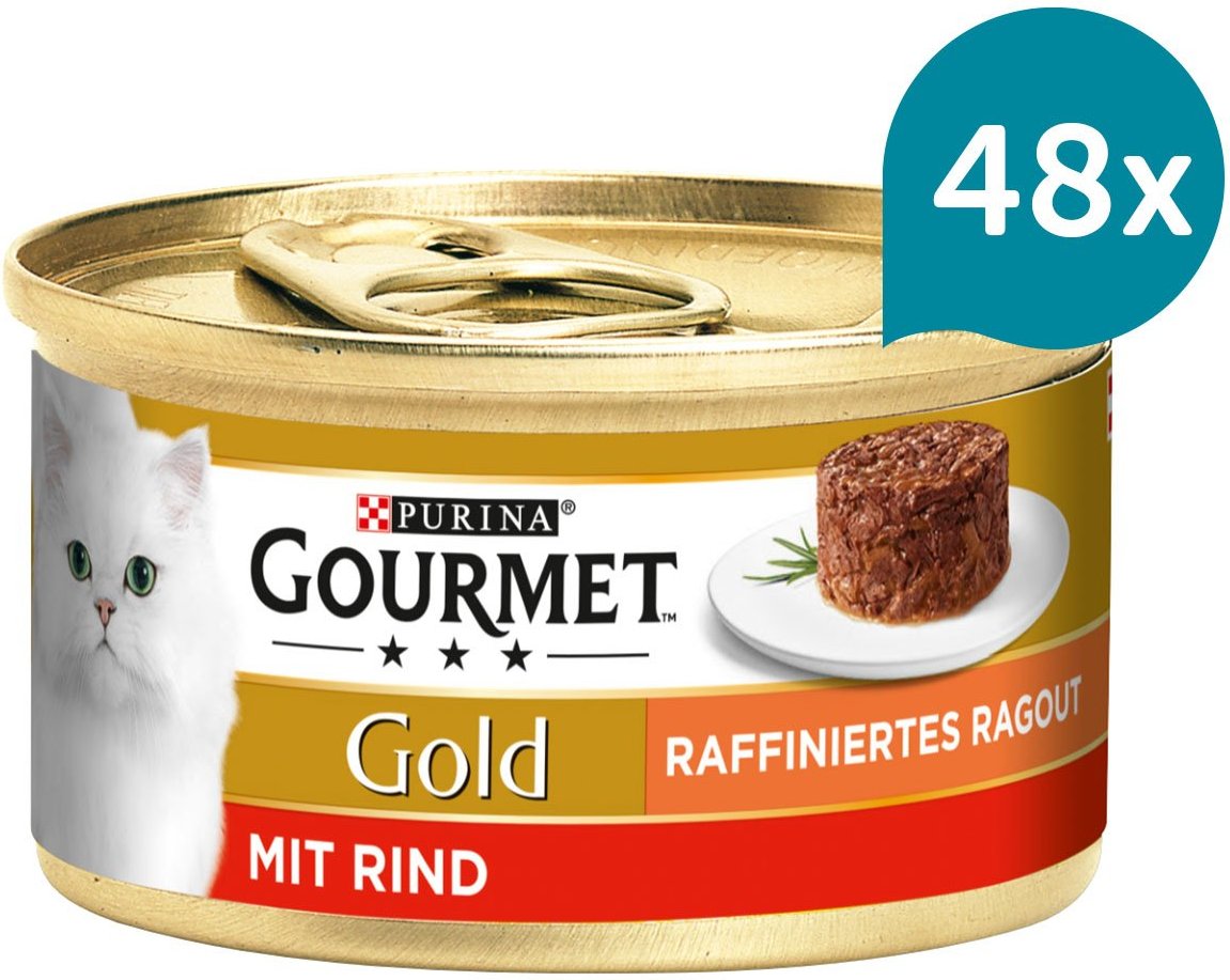GOURMET Gold Raffiniertes Ragout mit Rind 48x85g