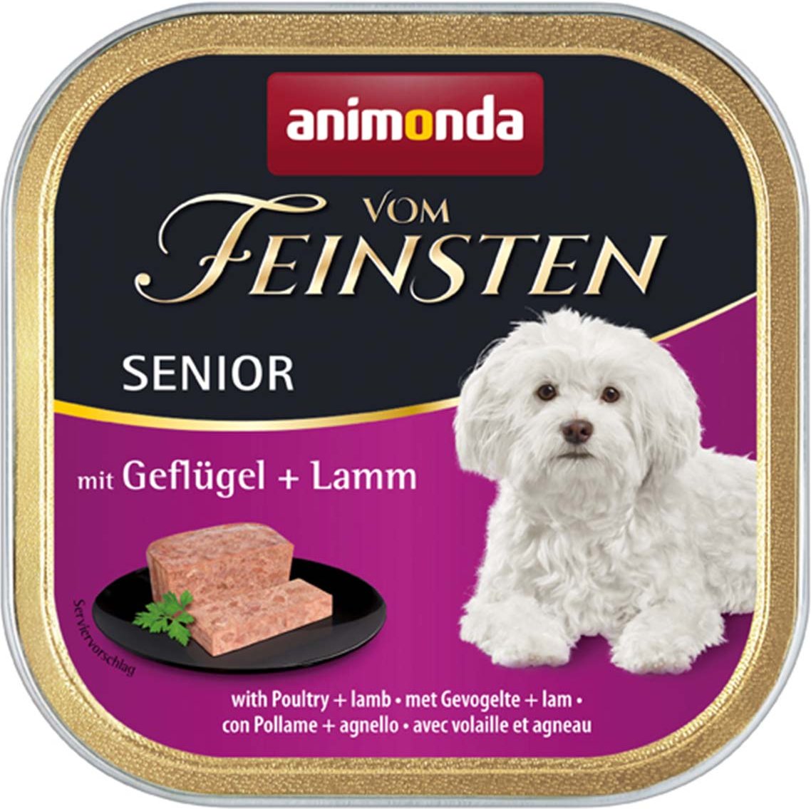 animonda vom Feinsten Senior Geflügel und Lamm 22x150g