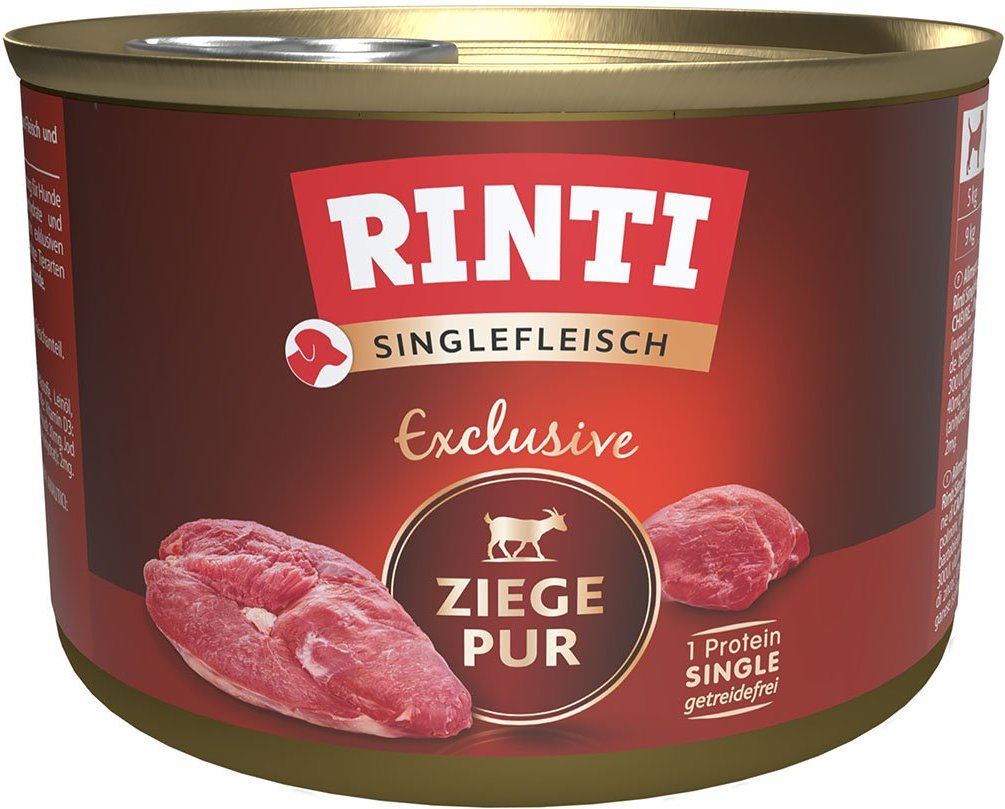 Rinti Singlefleisch Exclusive Ziege pur 24x185g