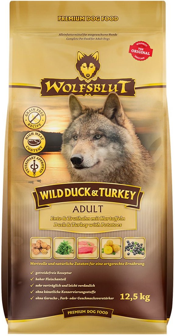 Wolfsblut Wild Duck & Turkey Adult 2x12,5kg