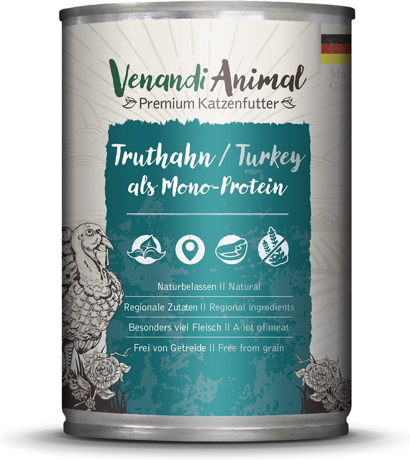 Venandi Animal - Truthahn als Monoprotein 6x400g