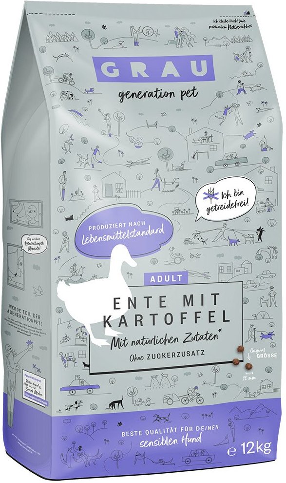 GRAU Ente mit Kartoffel 2x12kg