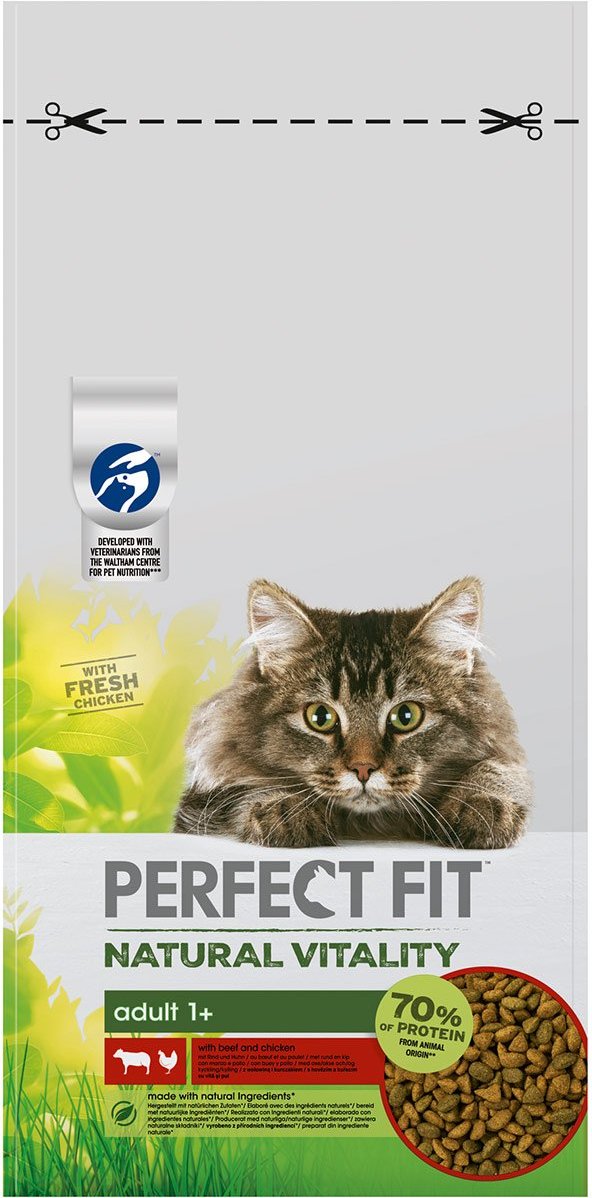 PERFECT FIT Katze Natural Vitality Adult 1+ mit Rind und Huhn 6kg