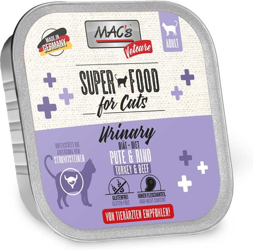 MAC's Cat Vetcare Pute und Rind Urinary 32x100g