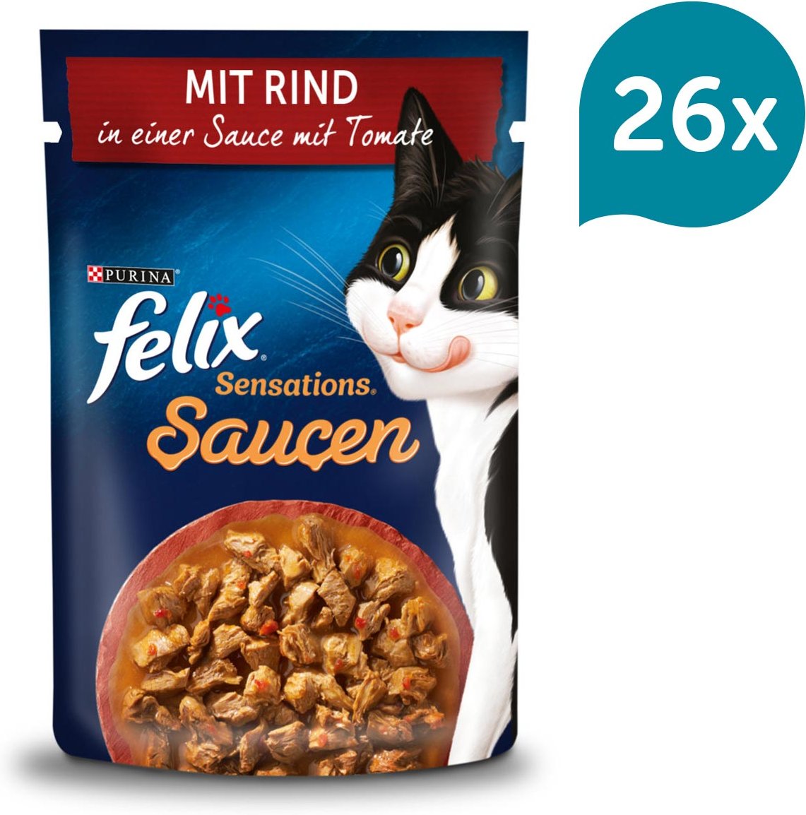 Thumbnail - FELIX Sensations Saucen mit Rind & Tomate 26x85g