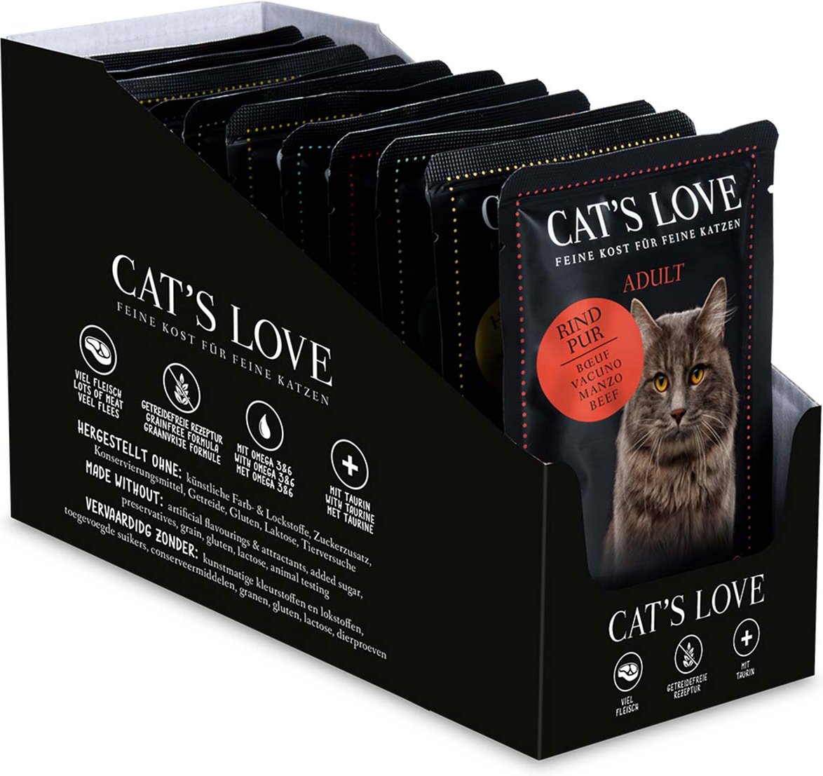 Cat's Love Katzenfutter Multipack 12x85g