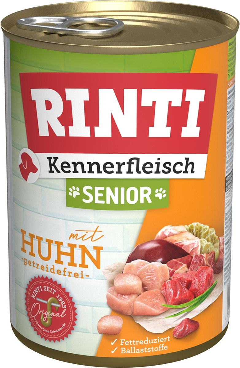 Rinti Kennerfleisch Senior mit Huhn gf 12x400g
