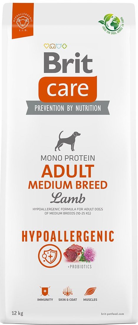 Brit Care Dog Hypoallergenic Adult Medium Breed 12 kg