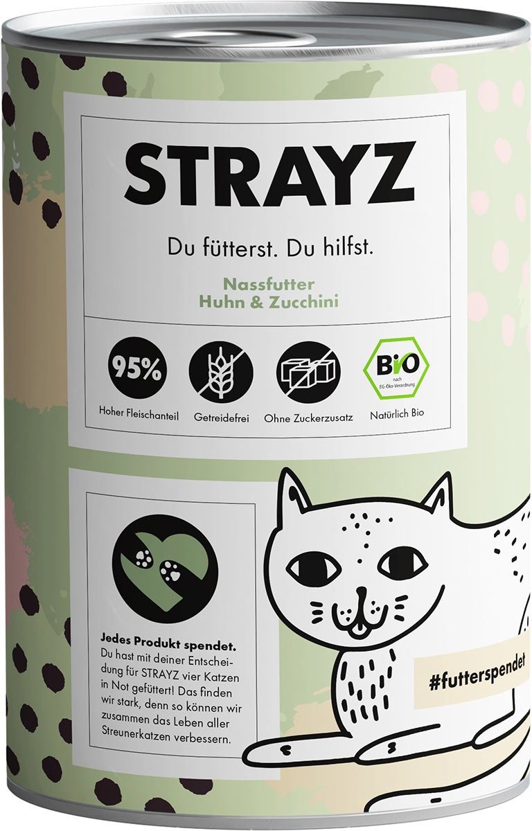 STRAYZ Bio Huhn & Zucchini 6x400g