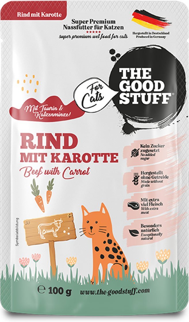 The Goodstuff Rind mit Karotte Pouches 12x100 g