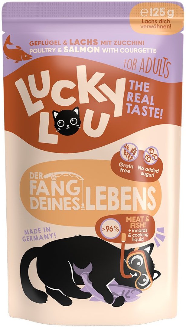 Lucky Lou Lifestage Adult Geflügel & Lachs 16x125g