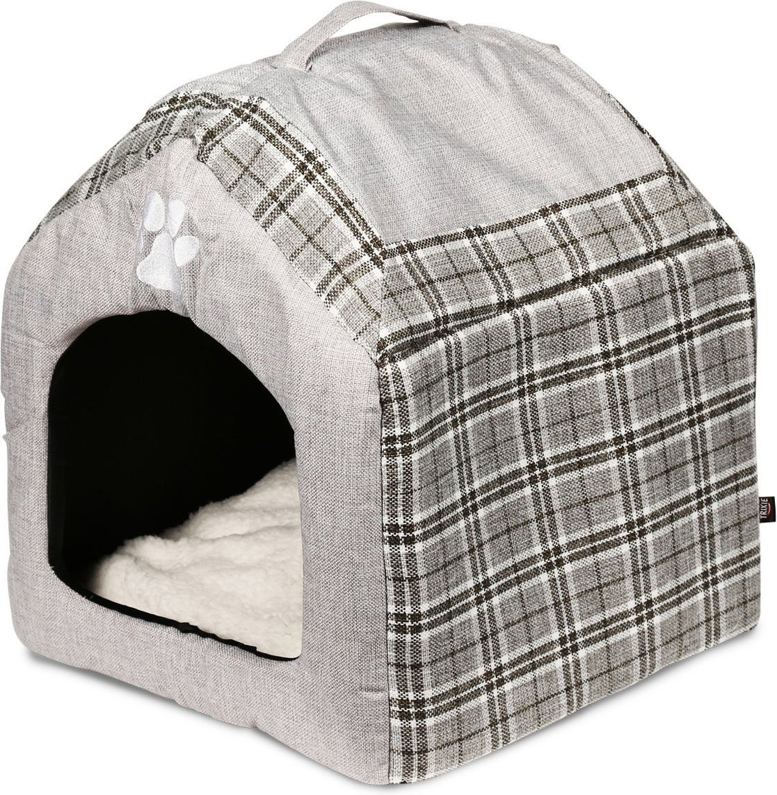 Trixie Kuschelhöhle Silas 40×45×40cm grau/creme