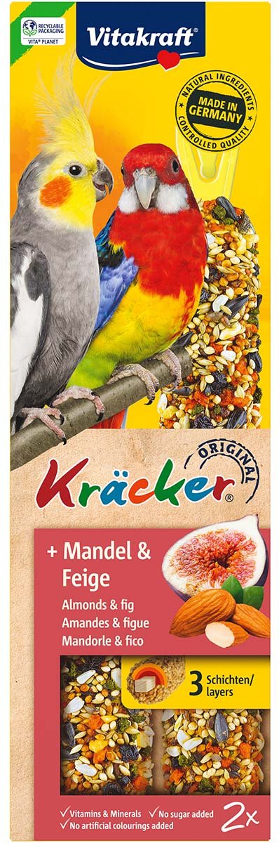 Vitakraft Kräcker Mandel-Feige für Großsittiche 2 Stück
