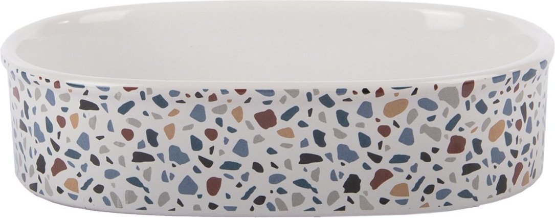 Petlando Katzennapf Terrazzo 500 ml weiß