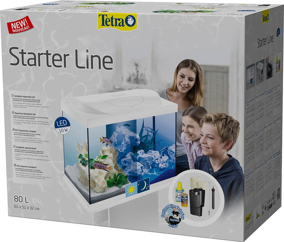 Tetra Starter Line LED Aquarium 80L weiß