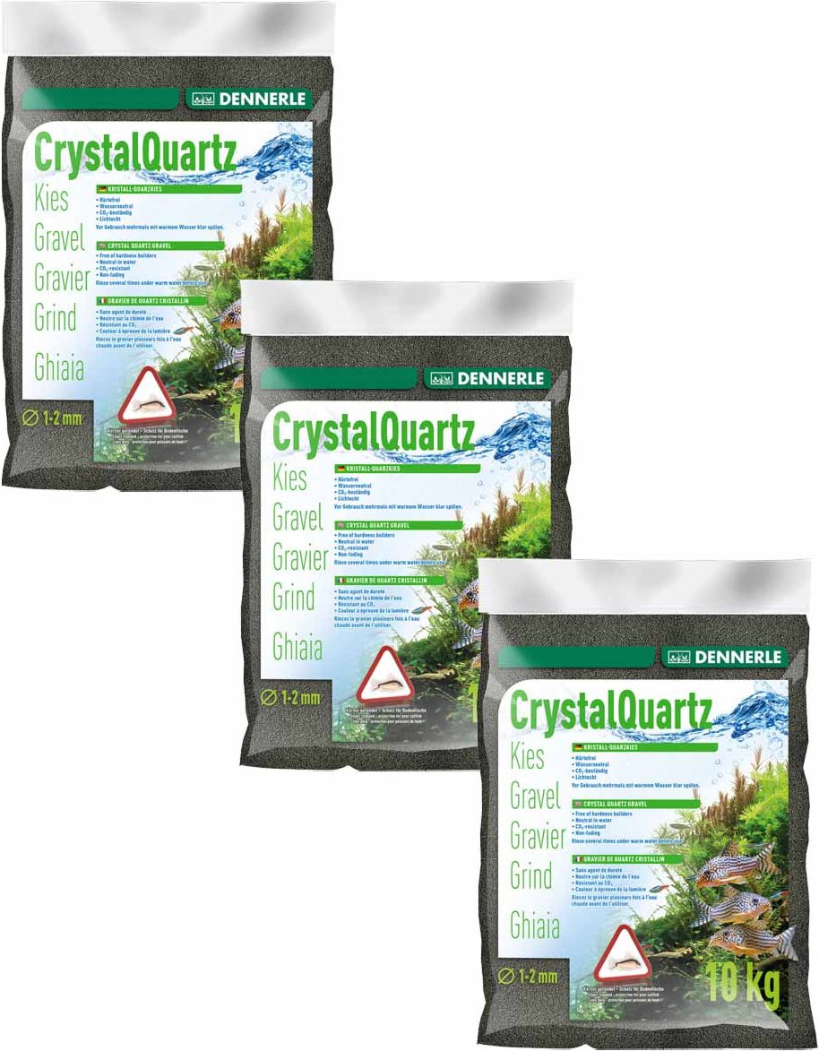 Dennerle Kristall Quarzkies Diamantschwarz 3x10kg SPARANGEBOT