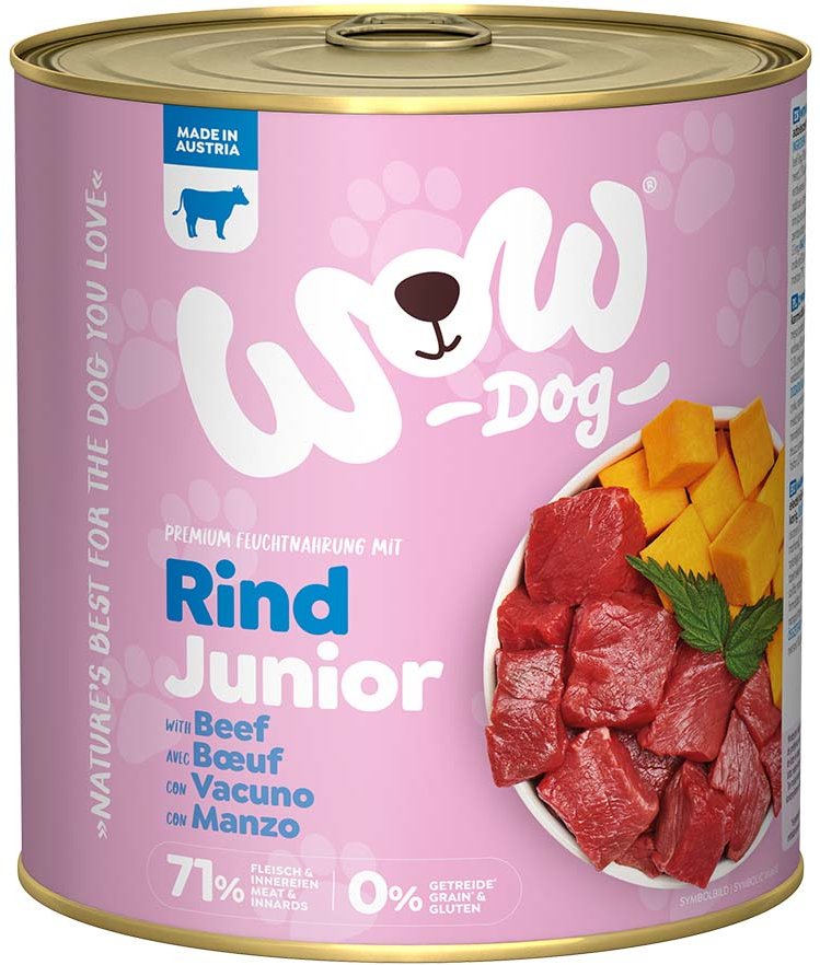 WOW Dog Rind Junior 6x800g