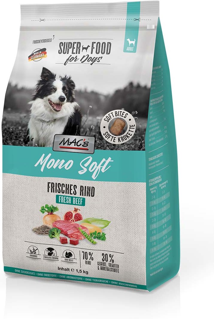 MAC's Dog Mono Soft Frisches Rind 1,5 kg