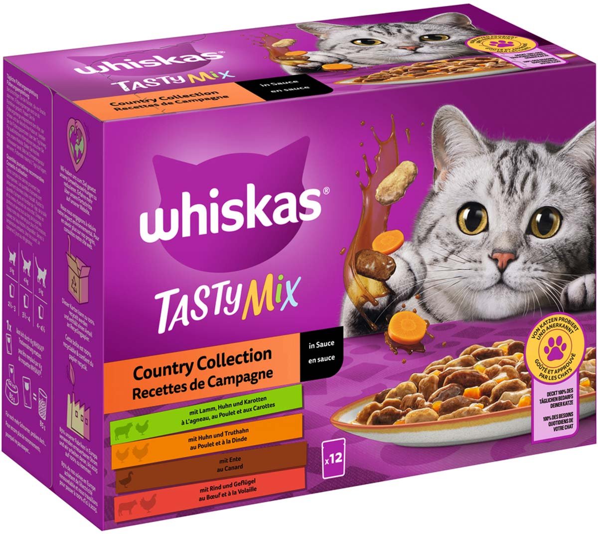 Whiskas Tasty Mix Multipack Country Collection in Sauce 12x85g